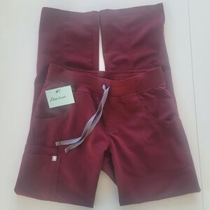 Figs Kade Cargo Pants Burgundy XS
